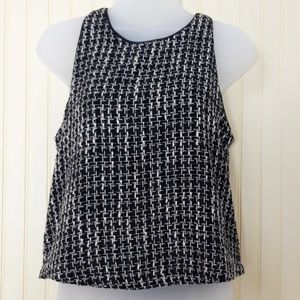 Ark & Co. Black tank with gold threads.
